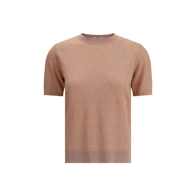 Multicolor Viscose T-ShirtFendi’s cotton T-Shirt represents the perfect meeting of comfort and iconic style. Made from high-quality cotton, it features a ribbed crew neck and hem with side slits, lending versatility to the design. The knit weave with the