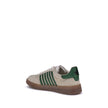 Green Calf Leather Bos Taurus Low Top SneakersDsquared2’s leather Boxer Sneakers combine comfort and urban style. The suede design, with a contrasting flat sole, offers a contemporary, on-trend look. Leather label detail on the heel adds a touch of unders