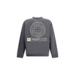 Logo SweatshirtThe Stone Island Logo Sweatshirt features a ribbed collar and ribbed cuffs and bottom band for a comfortable and defined fit. A small Stone Island logo printed in the center of the chest stands out on the front, while the famous Stone Islan