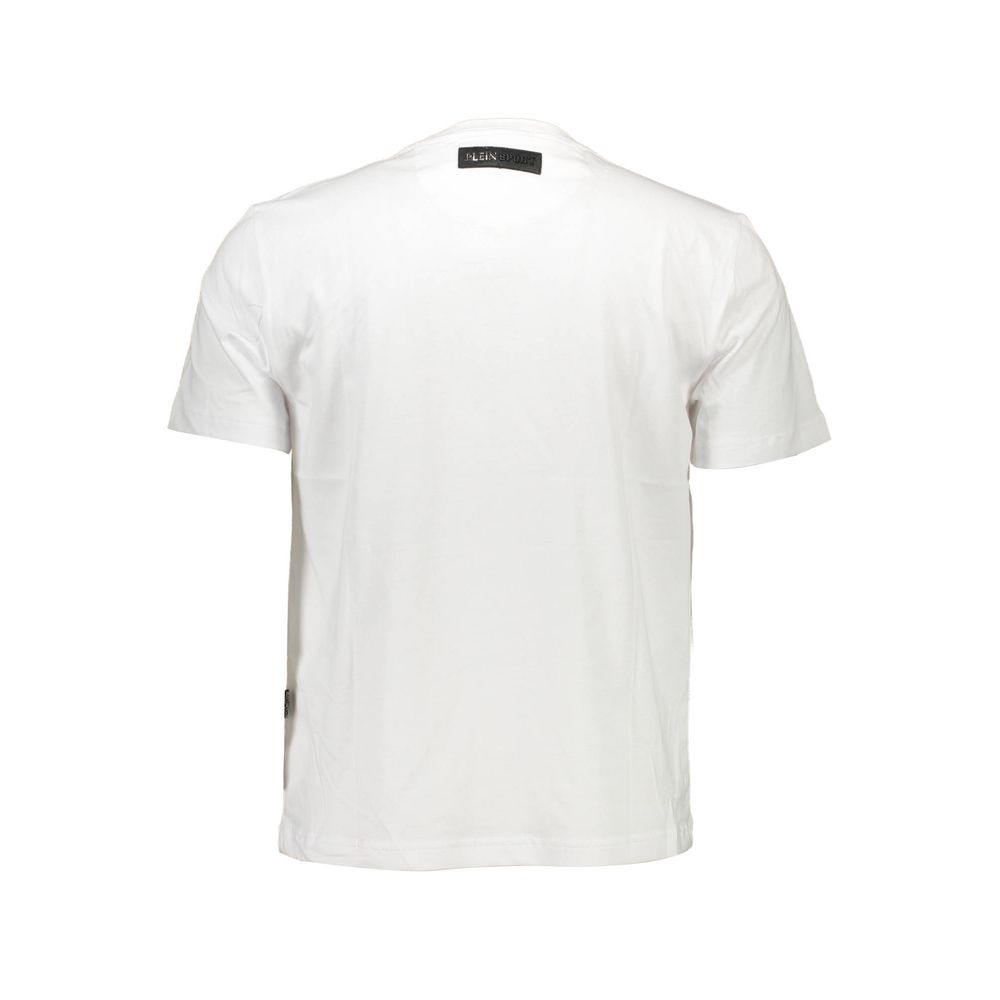 White Cotton T-Shirtshort sleeve t-shirt, crew neck, print, contrasting details, logoWhite Cotton T-Shirt${tagsPlein SportAulae White Cotton T-Shirt Plein SportAulae White Cotton T-Shirt short sleeve t-shirt, crew neck, print, contrasting details, logo 11