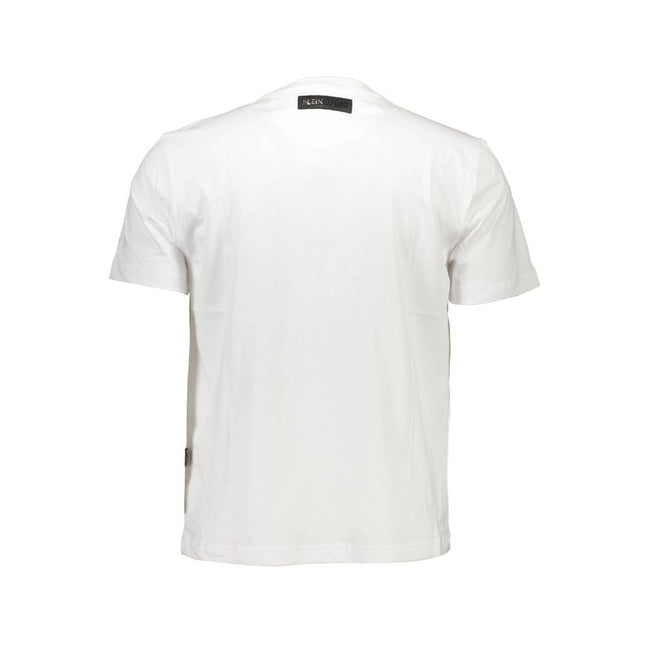 White Cotton T-Shirtshort sleeve t-shirt, crew neck, print, contrasting details, logoWhite Cotton T-Shirt${tagsPlein SportAulae White Cotton T-Shirt Plein SportAulae White Cotton T-Shirt short sleeve t-shirt, crew neck, print, contrasting details, logo 11