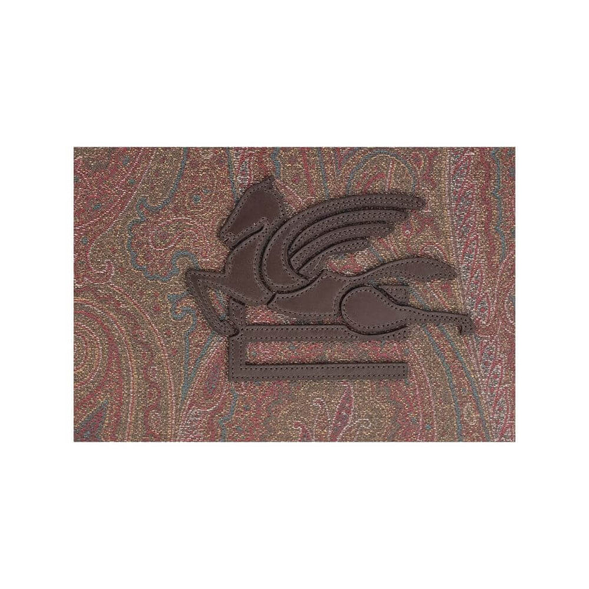Multicolor Cotton Clutch BagThe Arnica Pouch by Etro is an elegant and distinctive accessory, crafted in the iconic Paisley jacquard fabric that celebrates the fashion house’s heritage. Embellished with the ETRO logo and the Pegasus embroidered on the fro