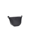 Black Calf Leather Bos Taurus Shoulder BagThe Fendi Melon Shoulder Bag, in the medium size, stands out for its elegant half-moon shape. Crafted from black grained leather, it is embellished with metal FF appliques on the corners and palladium-finish acces
