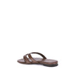 Infradito Ayers SandalsThe Ayers flip-flop Sandals by Fendi are distinguished by thin straps that form an elegant F motif. Crafted from fine dark brown Ayers leather, they are complemented by a leather insole in the same shade, combining refined style and