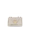 Beige Calf Leather Bos Taurus Shoulder BagChloé’s Heritage Shoulder Bag is a refined and versatile accessory made of soft grained leather. Its aesthetic is embellished with a metallic logo detail on the front, underscoring its design identity. The metal c
