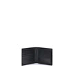 Black Calf Leather Bos Taurus WalletThe Dsquared2 bifold Wallet combines practicality and essential style. Made with a compact and functional design, it features the logo in low relief on the front. Inside, it offers four card slots, a space for banknotes
