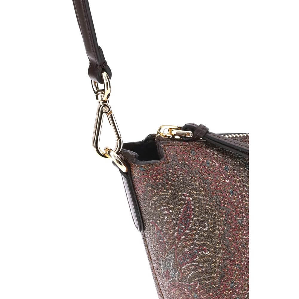 Multicolor Cotton Shoulder BagThe Arnica shoulder bag is crafted from the iconic Paisley jacquard fabric, with a soft suede interior and leather details that enhance its artisanal elegance. Versatile and refined, it can be worn by hand or over the shoulde