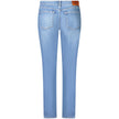 Blue Cotton Women's Slim JeanElevate your wardrobe with the timelessly chic Calvin Klein Mid Rise Slim Jeans. Designed for those who dare to stand out while appreciating the comfort of classic denim, these jeans feature a figure-flattering slim fit and a