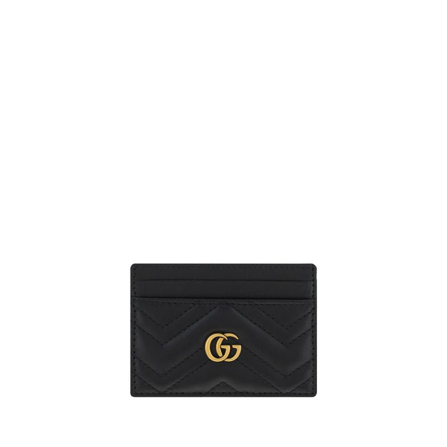 Card HolderCalfskin Card Holder by Gucci, gold GG logo plaque on front, card slots on front and back, matelassé leather print. Season: AW25 Dimension: 10×10 Composition: GENERAL 100% Calf Leather Bos Taurus MADE IN ITALYCard Holder${tagsGucciCard HolderCa