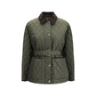 Green Polyamide CoatThe Burberry quilted Jacket is crafted from lightweight Italian-woven nylon, combining functionality with refined style. Featuring a zip and press stud fastening, it is finished with a flattering B-buckle belt. Side patch pockets add p