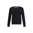 Black Wool SweatshirtThe Burberry Lightweight Wool Sweater is a basic piece with a refined style. The design is enriched by the Burberry Check motif knitted on the collar, in the house’s signature sand tone. The model is completed by the classic ribbed fi