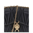 Black Calf Leather Bos Taurus Shoulder BagThe Kleio Shoulder Bag by Versace is crafted from soft quilted lambskin, embellished with the Medusa ’95 metal detail on the front, an iconic symbol of the Maison. The metal chain shoulder strap is versatile and c