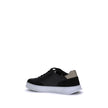 Black Calf Leather Bos Taurus Low Top SneakersFerragamo Sneakers offer a refined reinterpretation of the classic low sneaker. Crafted with a leather upper and tone-on-tone suede profiles, they stand out for the Gancini detail on the side, an iconic symbol