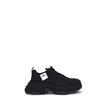 Black Fabric Chunky SneakersFabric Sneakers by Balenciaga, a contemporary model that combines comfort and bold style. Characterized by a round toe and a front lace-up closure, they feature pull tabs on the tongue and heel for easy on and off. The logo pri