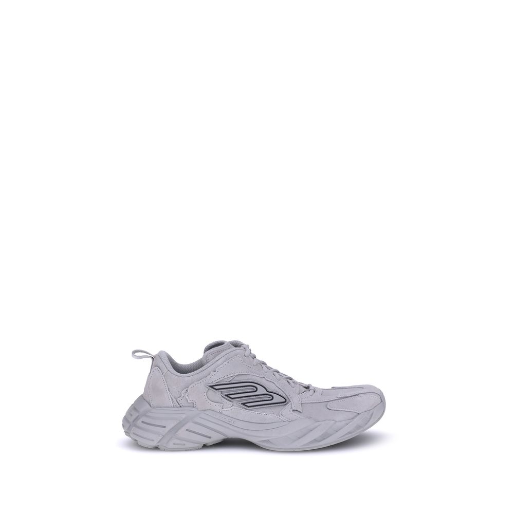 Gray Polyester Athletic SneakersBalenciaga’s Monday Sneakers combine a sporty, contemporary style with refined details. Featuring exposed stitching, they feature the embossed size on the back of the heel and the 3B Sports Icon rubber motif on both sides,