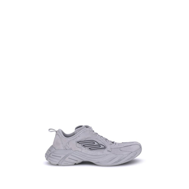 Gray Polyester Athletic SneakersBalenciaga’s Monday Sneakers combine a sporty, contemporary style with refined details. Featuring exposed stitching, they feature the embossed size on the back of the heel and the 3B Sports Icon rubber motif on both sides,