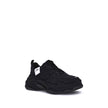 Black Fabric Chunky SneakersFabric Sneakers by Balenciaga, a contemporary model that combines comfort and bold style. Characterized by a round toe and a front lace-up closure, they feature pull tabs on the tongue and heel for easy on and off. The logo pri
