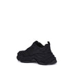 Black Fabric Chunky SneakersFabric Sneakers by Balenciaga, a contemporary model that combines comfort and bold style. Characterized by a round toe and a front lace-up closure, they feature pull tabs on the tongue and heel for easy on and off. The logo pri