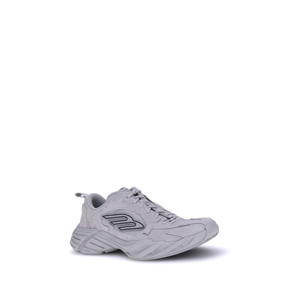 Gray Polyester Athletic SneakersBalenciaga’s Monday Sneakers combine a sporty, contemporary style with refined details. Featuring exposed stitching, they feature the embossed size on the back of the heel and the 3B Sports Icon rubber motif on both sides,