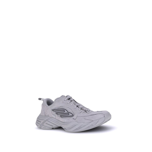 Gray Polyester Athletic SneakersBalenciaga’s Monday Sneakers combine a sporty, contemporary style with refined details. Featuring exposed stitching, they feature the embossed size on the back of the heel and the 3B Sports Icon rubber motif on both sides,