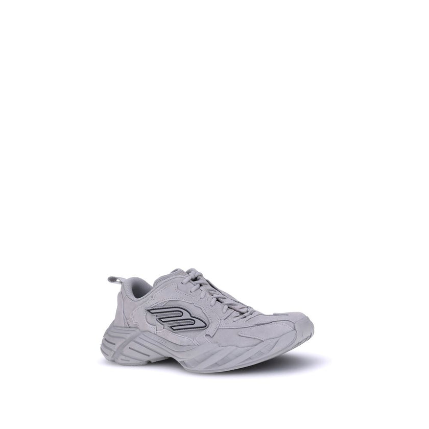 Gray Polyester Athletic SneakersBalenciaga’s Monday Sneakers combine a sporty, contemporary style with refined details. Featuring exposed stitching, they feature the embossed size on the back of the heel and the 3B Sports Icon rubber motif on both sides,