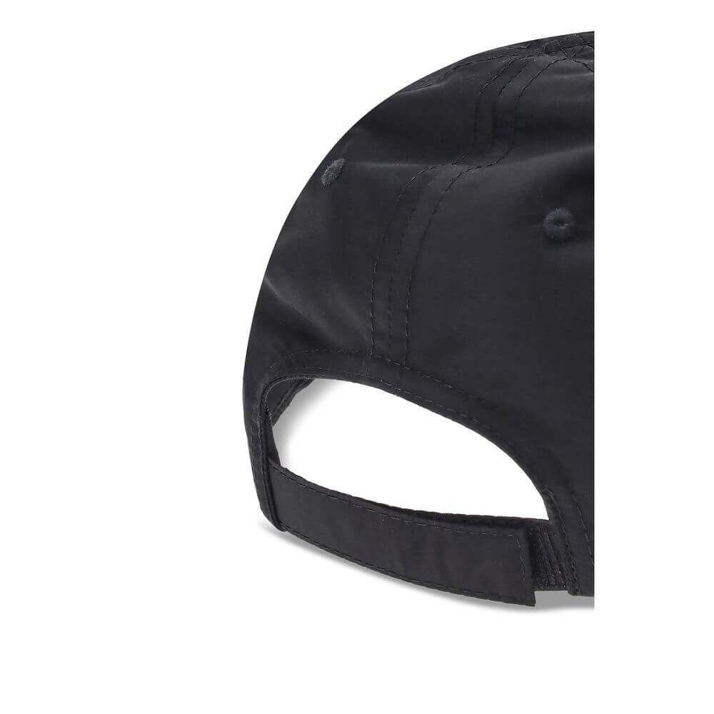 Black Cotton Cap (Baseball Hat)The Lamborghini x Balenciaga Baseball Cap is a bold accessory born from the collaboration between two icons of luxury and design. Featuring embroidered ventilation eyelets on the top, it has a distinctive cut-out visor on bo