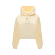 Cream Cotton SweatshirtCotton Hoodie by Jacquemus, featuring an adjustable drawstring hood for a custom fit. Featuring a logo patch on the front, ribbed cuffs and hem for a finishing touch. The slim fit flatters the silhouette, combining comfort and conte