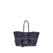 Blue Calf Leather Bos Taurus Shoulder BagThe medium Bel Air Shoulder Bag by Balenciaga combines elegance and functionality in a modern design. Carried by hand or on the shoulder thanks to the two handles, it is embellished with the Balenciaga Paris logo e