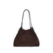 Brown Calf Leather Bos Taurus Shoulder BagCrafted from soft, solid-color suede, the Etro Libra small Shoulder Bag embodies refined, artisanal style. The Pegasus logo embroidered on a leather appliqué on the front adds an iconic touch, while the braided ha