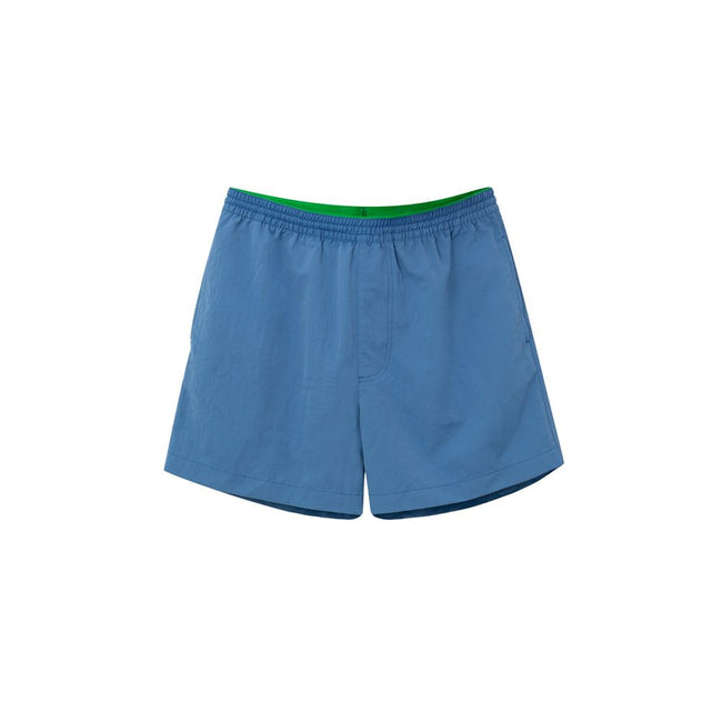 Blue Polyamide Swim ShortsBoxer Costume in Azure Bottega Veneta. Elastic waist with adjustable drawstring, two side pockets, internal mesh, medium length. Composition: 100% Polyamide Internal SKU: 25GIU57 Brand SKU: 729760V2Q104261Blue Polyamide Swim Shor