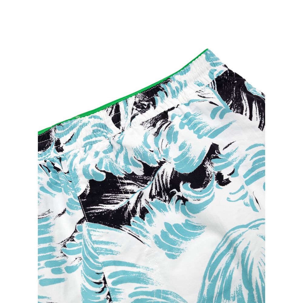 Short de bain blanc en polyamide