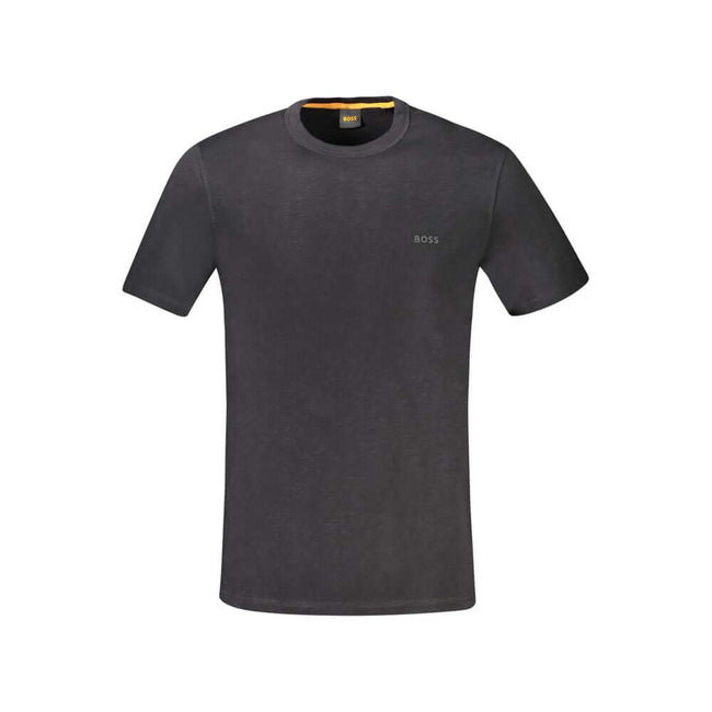 Black Cotton T-ShirtSHORT SLEEVE T-SHIRT, CREW NECK, PRINT, LOGOBlack Cotton T-Shirt${tagsHugo BossAulae Black Cotton T-Shirt Hugo BossAulae Black Cotton T-Shirt SHORT SLEEVE T-SHIRT, CREW NECK, PRINT, LOGO 110296138070,11273,Black,Clothing,Hugo Boss,M,Me
