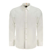White Cotton Men ShirtElevate your wardrobe with the impeccable craftsmanship of a Hugo Boss long sleeve shirt. Tailored for a modern silhouette, this regular fit white staple is a perfect blend of sophistication and ease. Adorned with a subtle logo embro
