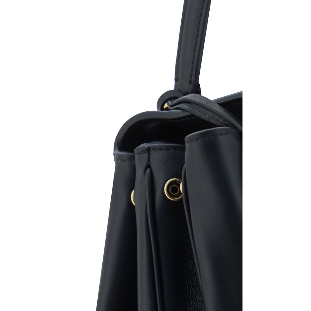 Black Calf Leather Bos Taurus Shoulder BagBalenciaga’s signature leather Rodeo Shoulder Bag is a sophisticated and versatile accessory. The flat handle at the top offers a comfortable grip, while the removable shoulder strap allows you to adapt it to your