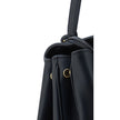 Black Calf Leather Bos Taurus Shoulder BagBalenciaga’s signature leather Rodeo Shoulder Bag is a sophisticated and versatile accessory. The flat handle at the top offers a comfortable grip, while the removable shoulder strap allows you to adapt it to your