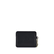 Black Calf Leather Bos Taurus WalletThe Charms Card Holder by Chloé is a compact and refined accessory, crafted from grained and shiny calfskin. Its classic silhouette houses one main compartment and four card slots, offering practicality without sacrific