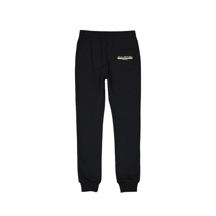 Black Cotton Joggers (Workout Pants)Description: – Composition: 100% Cotton – Two side pockets – Machine wash – Back logo detail – Drawstring waist – One back pocket – Made in Portugal – Gender: MEN –Black Cotton Joggers (Workout Pants)${tagsBalmainAulae