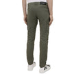 Green Cotton Cargo PantsDescription: – Composition: 100% Cotton – Belt loops – Five pockets – Two side zipped pockets – Back logo Patch – Machine wash (delicate) – Ribbed detail at the knee – Made in Italy – Gender: MEN – Size & Fit: Slim fit.Green Cotton