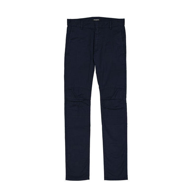 Blue Cotton Casual PantsDescription: – Composition: 95% Cotton 5% Polyurethane – Two side pockets – Belt loops – Zip fastening – Made in Italy – Gender: MEN –Blue Cotton Casual Pants${tagsBalmainAulae Blue Cotton Casual Pants BalmainAulae Blue Cotton Casu