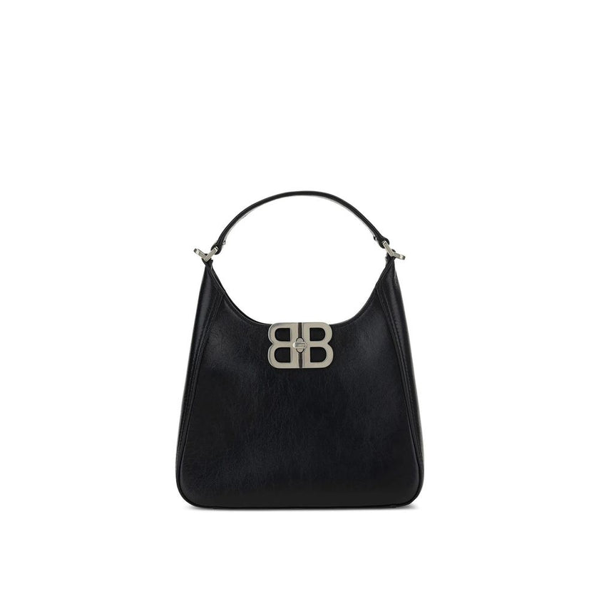 Black Lamb Leather Shoulder BagDescription: – Composition: 100% Lamb Leather – Detachable shoulder strap – Embossed logo detail – Front twist closure – Made in Italy – Gender: WOMEN – Size & Fit: Height 15 cm; Width 20 cm; Depth 7 cmBlack Lamb Leather Sho