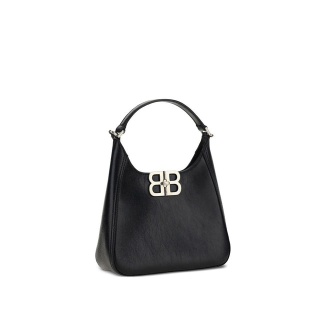 Black Lamb Leather Shoulder BagDescription: – Composition: 100% Lamb Leather – Detachable shoulder strap – Embossed logo detail – Front twist closure – Made in Italy – Gender: WOMEN – Size & Fit: Height 15 cm; Width 20 cm; Depth 7 cmBlack Lamb Leather Sho