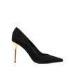 Black Leather High Heel PumpsDescription: – Composition: 100% Leather – Inner: 100% Leather – Insole: 100% Leather – Sole: 100% Leather – Pointed toe – Heel 10,5 cm – Suede effect – Made in Italy – Gender: WOMEN –Black Leather High Heel Pumps${tagsBalmain
