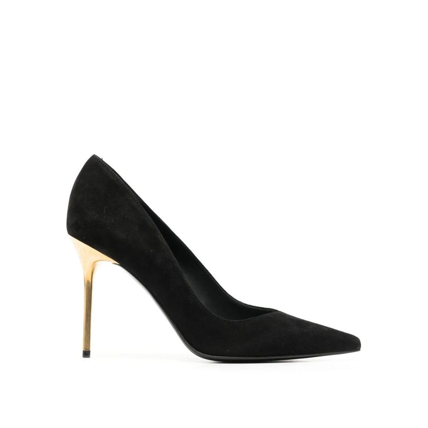 Black Leather High Heel PumpsDescription: – Composition: 100% Leather – Inner: 100% Leather – Insole: 100% Leather – Sole: 100% Leather – Pointed toe – Heel 10,5 cm – Suede effect – Made in Italy – Gender: WOMEN –Black Leather High Heel Pumps${tagsBalmain