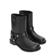 Black Calfskin Ankle BootsDescription: – Composition: 100% calf leather – Inner: 100% Leather – Insole: 100% Leather – Sole: 100% Leather – Round toe – Featuring hardware details – LOEWE Anagram embossed loops – Goodyear construction with leather outsole