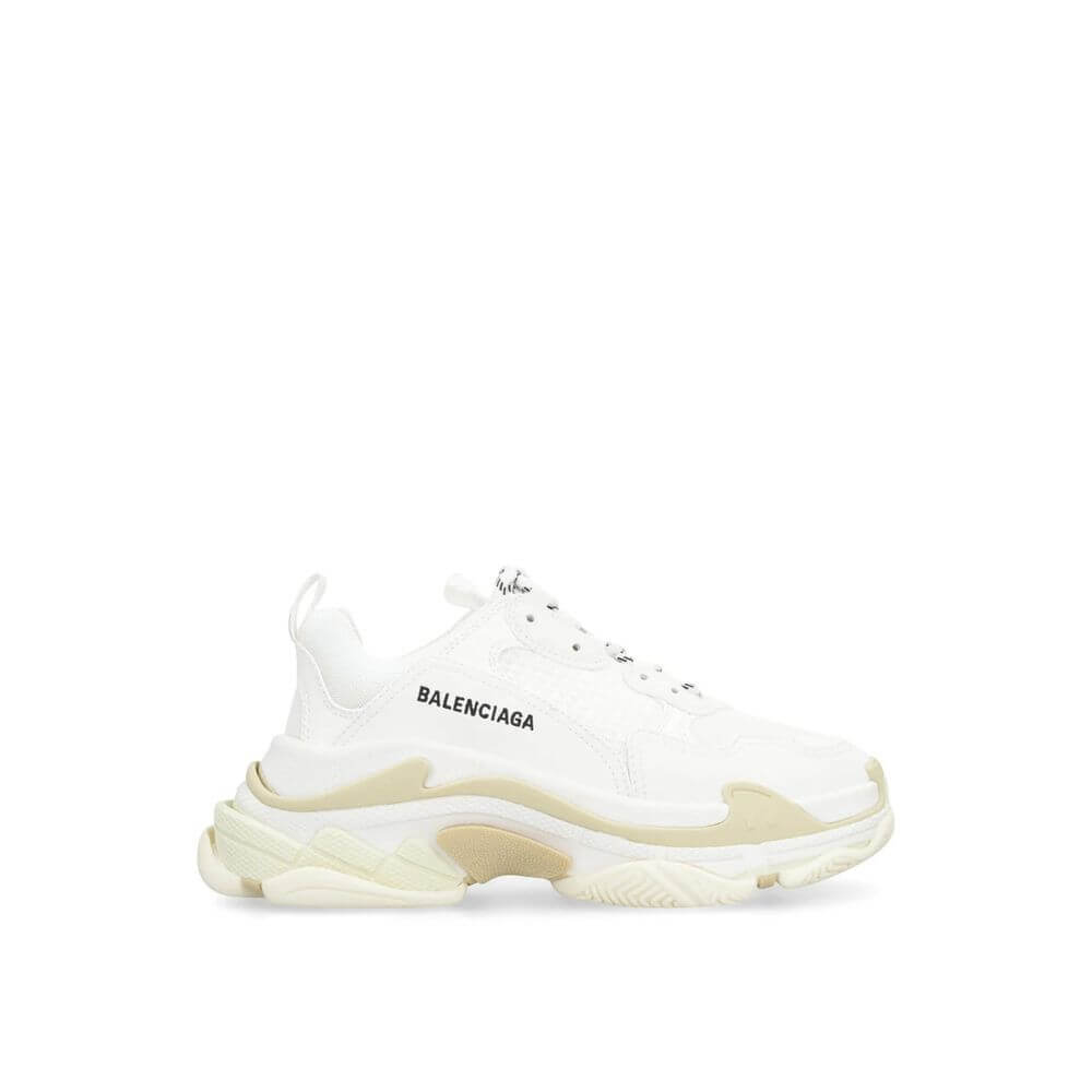 White Calfskin Chunky SneakersDescription: – Composition: 100% calf leather – Inner: Fabric – Insole: Fabric – Sole: Rubber – Round toe – Branded insole – Front lace-up closure – Mesh inserts – Maxi sole – Embroidered logo on the side – Made in China – Ge