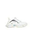 White Calfskin Chunky SneakersDescription: – Composition: 100% calf leather – Inner: Fabric – Insole: Fabric – Sole: Rubber – Round toe – Side logo detail – Mesh fabric inserts – Sketch all over print – Two-tone lace up closure – Padded tongue – Embossed