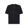 Black Cotton T-ShirtDescription: – Composition: 100% Cotton – Ribbed trims – Short sleeve – Dropped shoulders – Straight hem – Machine wash (delicate) – Boxy silhouette – Mock neck – Graffiti-style OFF logo print on the chest – Glossy graphics on the back
