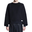Black Cotton SweatshirtDescription: – Composition: 100% Cotton – Long sleeves – Ribbed trims – Crew neck – Machine wash (delicate) – Embroidered logo on the front – Made in France – Gender: MEN – Size & Fit: Oversize fit.Black Cotton Sweatshirt${tagsSaint