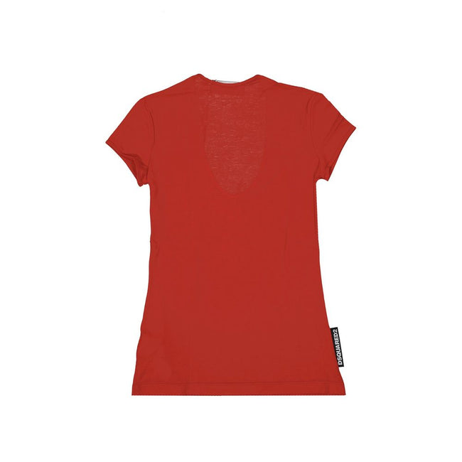 Red Cotton ClothingDescription: – Composition: 100% Cotton – Round neck – Ribbed trims – Machine wash – Short sleeve – Side logo detail – Made in Italy – Gender: WOMEN –Red Cotton Clothing${tagsDsquared²Aulae Cotton Logo T-Shirt Dsquared²Aulae Cotton Logo