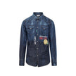 Blue Denim ShirtDescription: – Composition: 98% Cotton 2% Elastane – Long sleeves – Shirt collar – Curved hem – Press button closure – Made in Italy – Gender: MEN –Blue Denim Shirt${tagsDsquared²Aulae Blue Denim Shirt Dsquared²Aulae Blue Denim Shirt Descr